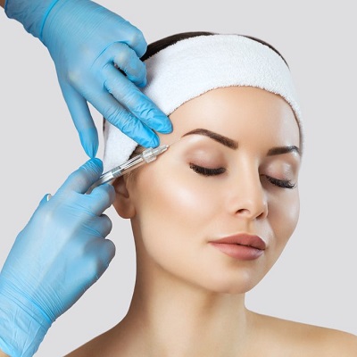Which top 3 areas are best for Botox injection?